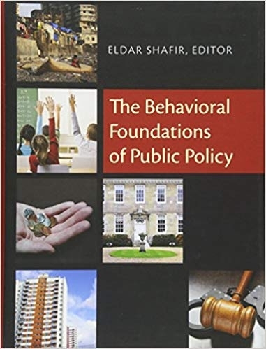 The Behavioral Foundations of Public Policy